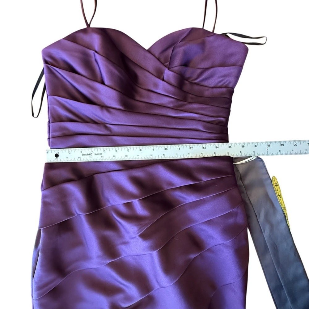 NWT Sorella Vita Cocktail Dress Style 2399 Women’s Size: 12 Color: Aubergine - Picture 10 of 13